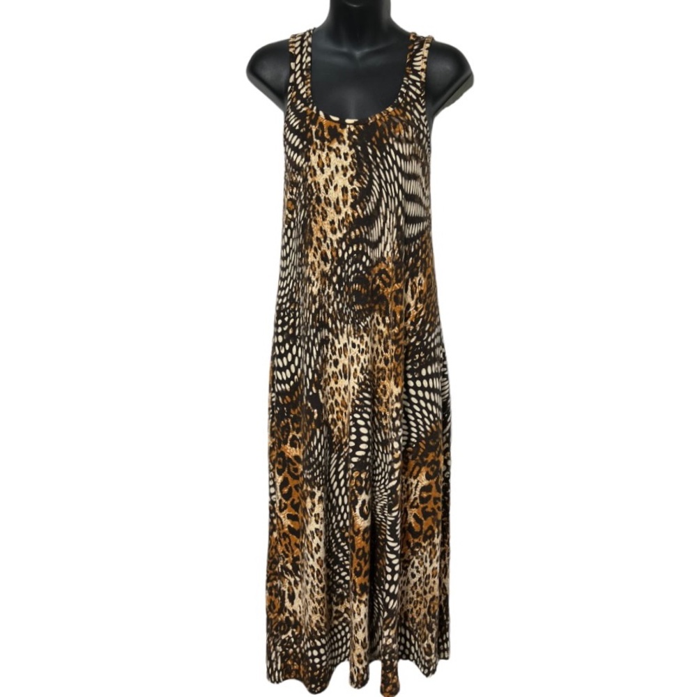 Born In America Racerback Animal Print Maxi Dress - Picture 4 of 8